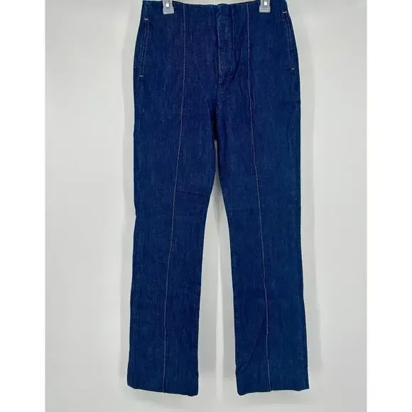 Frame Pintuck Denim Trouser Size 27 - Picture 3 of 10